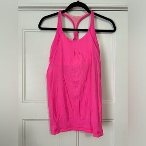 Lululemon pink flowy tank top. Size 6